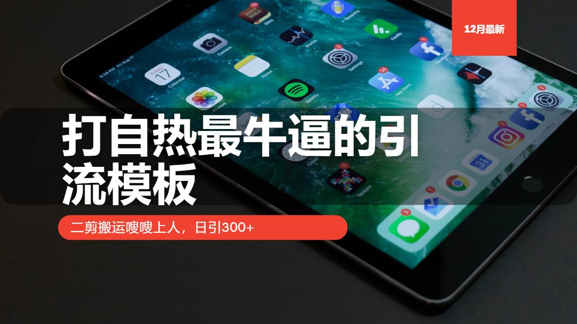 打自热最牛逼的引流模板，二剪搬运嗖嗖上人，日引300+ - 星空项目网-星空项目网