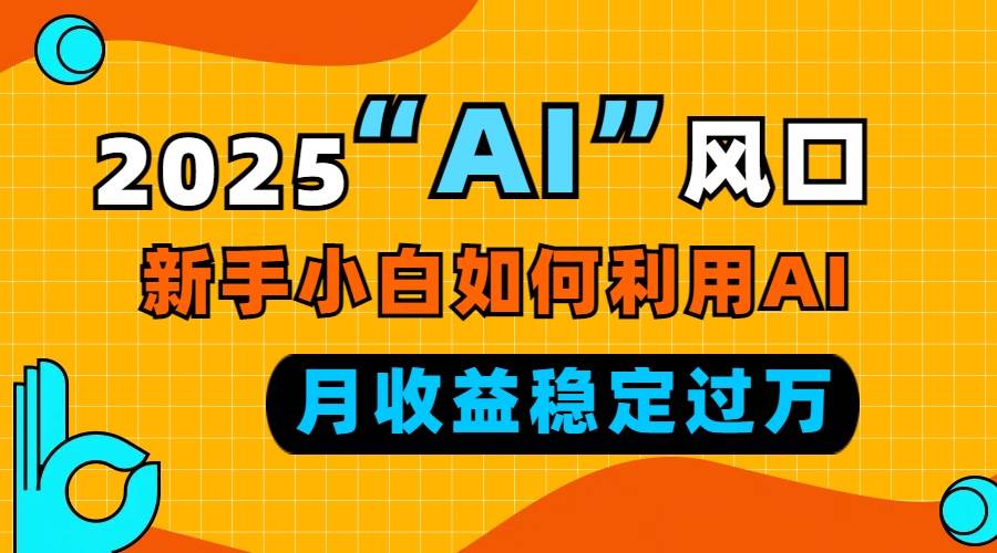 2025“ AI ”风口，新手小白如何利用ai，每月收益稳定过万 - 星空项目网-星空项目网