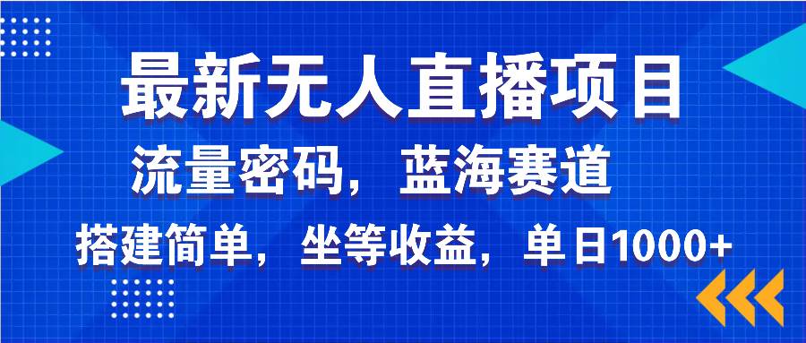 最新无人直播项目—美女电影游戏，轻松日入3000+，蓝海赛道流量密码，… - 星空项目网-星空项目网