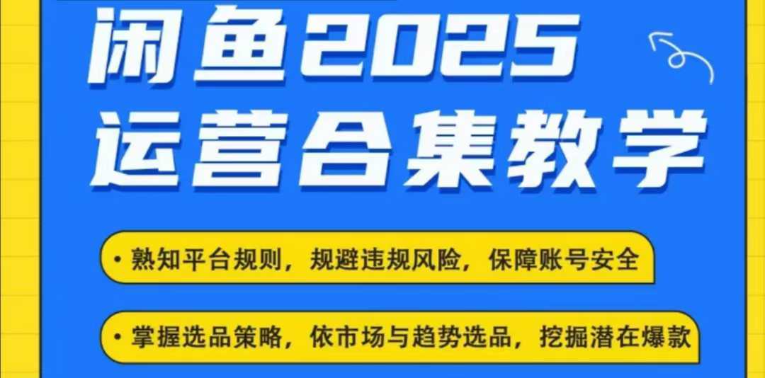 2025闲鱼电商运营全集，2025最新咸鱼玩法 - 星空项目网-星空项目网
