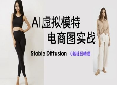 AI虚拟模特电商图实战，AI绘画Stable Diffusion 0基础到精通 - 星空项目网-星空项目网