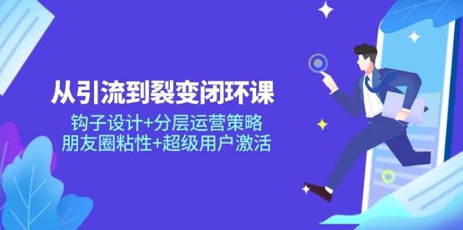 从引流到裂变闭环课：钩子设计+分层运营策略，朋友圈粘性+超级用户激活 - 星空项目网-星空项目网